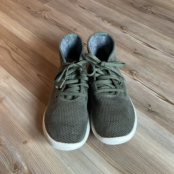 Allbirds Tree Toppers Army Green Sneakers Mens Size 9 High Top Lace up Casual - Picture 4 of 8